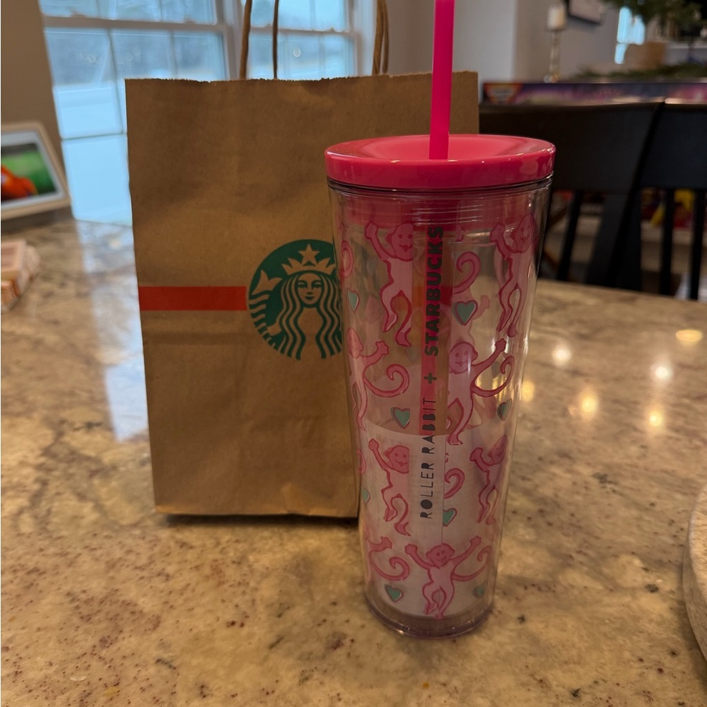 Starbucks x Roller rabbit tumbler NWT